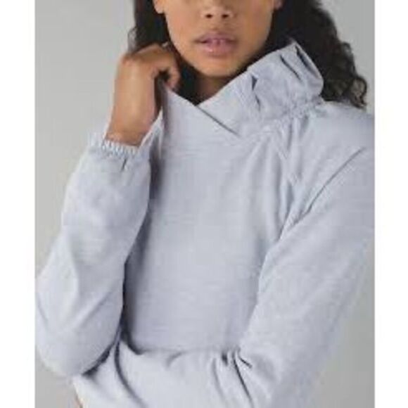 Lululemon After All Pullover Cozy Sweatshirt Grey Size 8 - Picture 3 of 9
